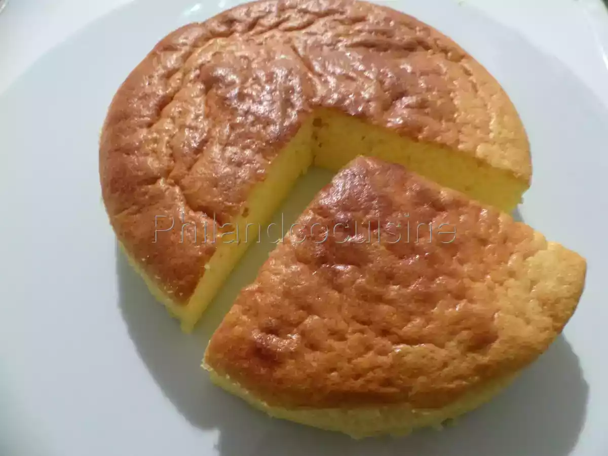 Japanese Cotton Cheesecake au chocolat blanc ou gâteau aux 3 ingrédients et sans gluten