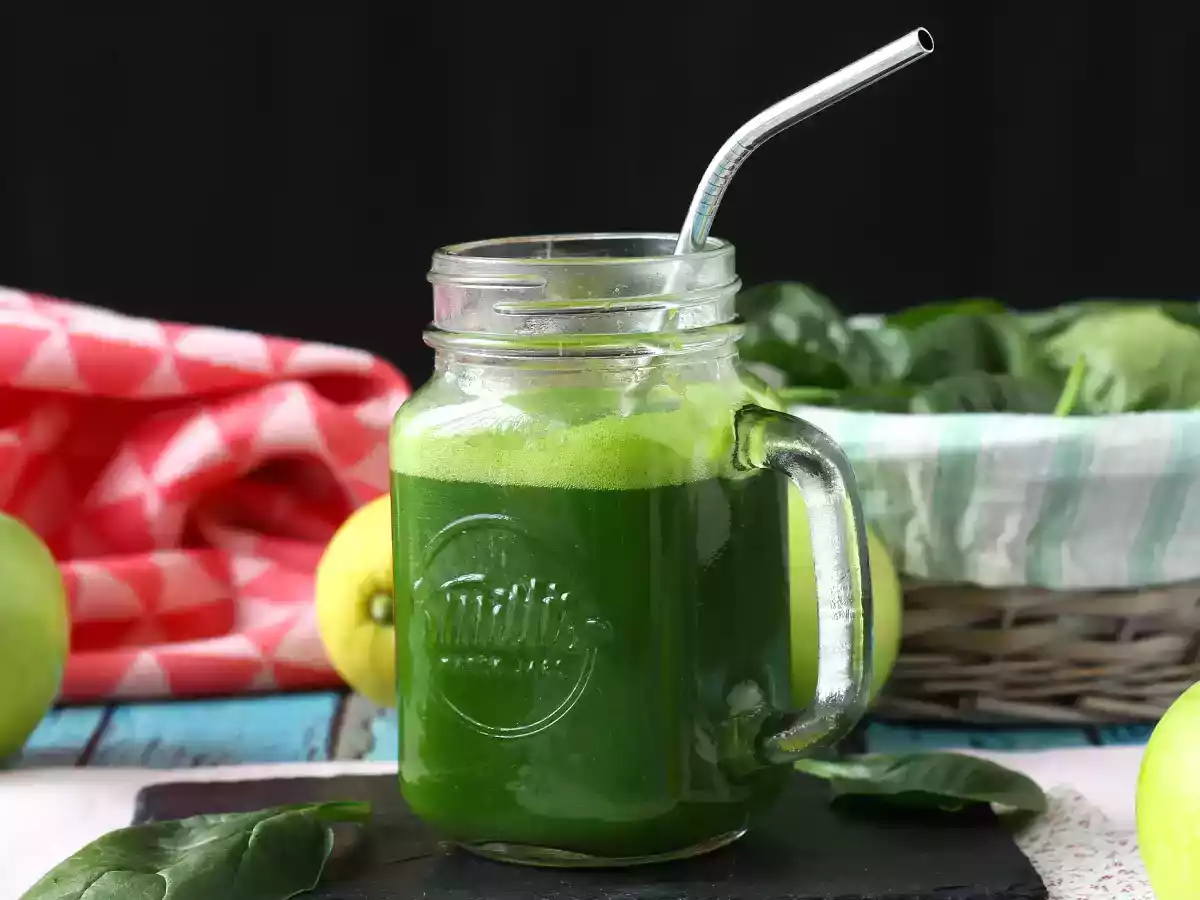 Jus vert détox sans extracteur, pour un max de vitamines!