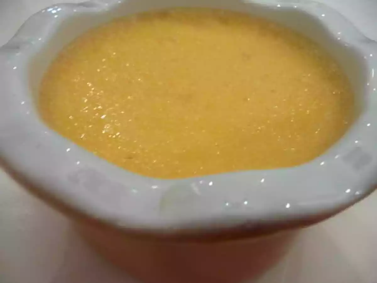 La Crème aux oeufs, au sirop d'érable.