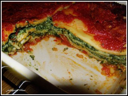 Lasagne epinard- ricotta- tomate - Recette Ptitchef