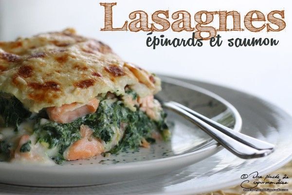 Lasagnes saumon et épinards