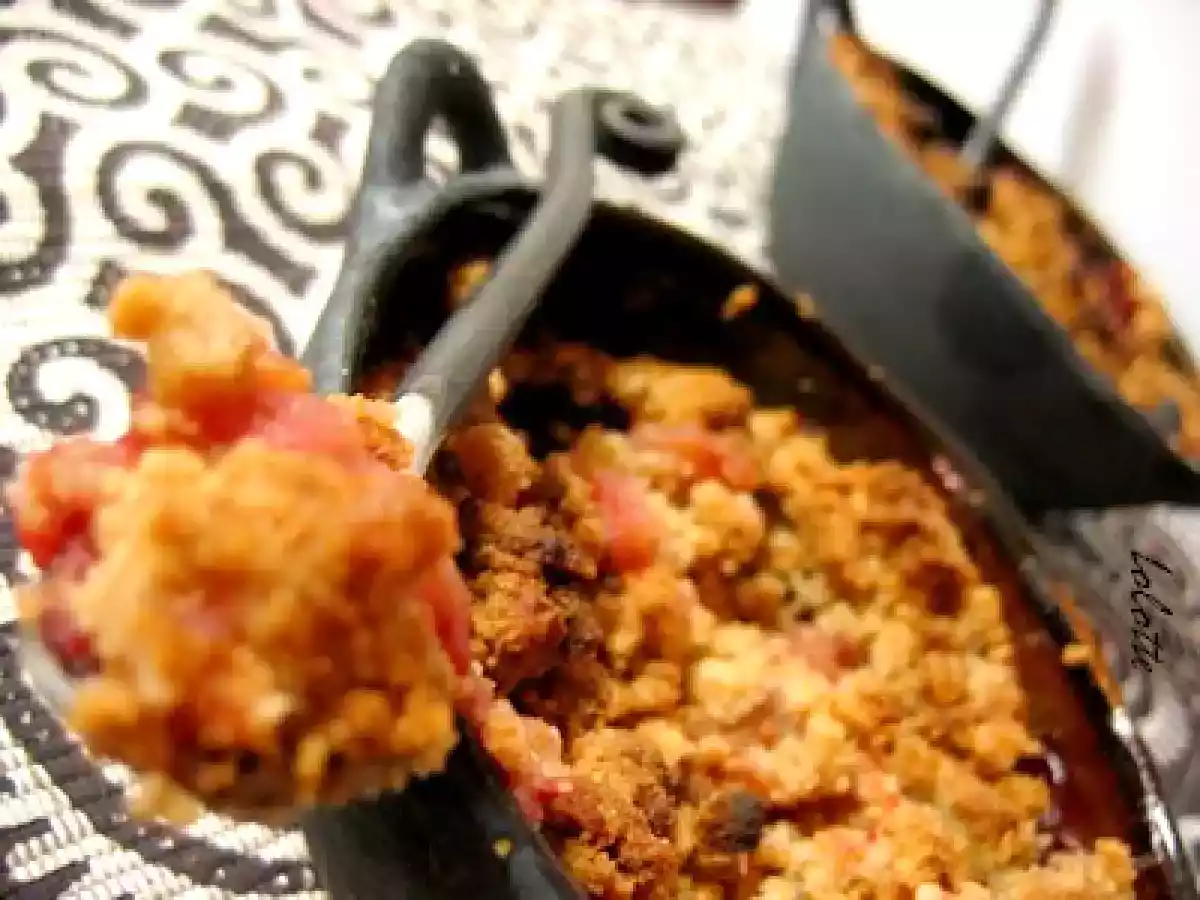 Le crumble, framboises, granny et flocons de riz, et que ça croustille! - photo 2