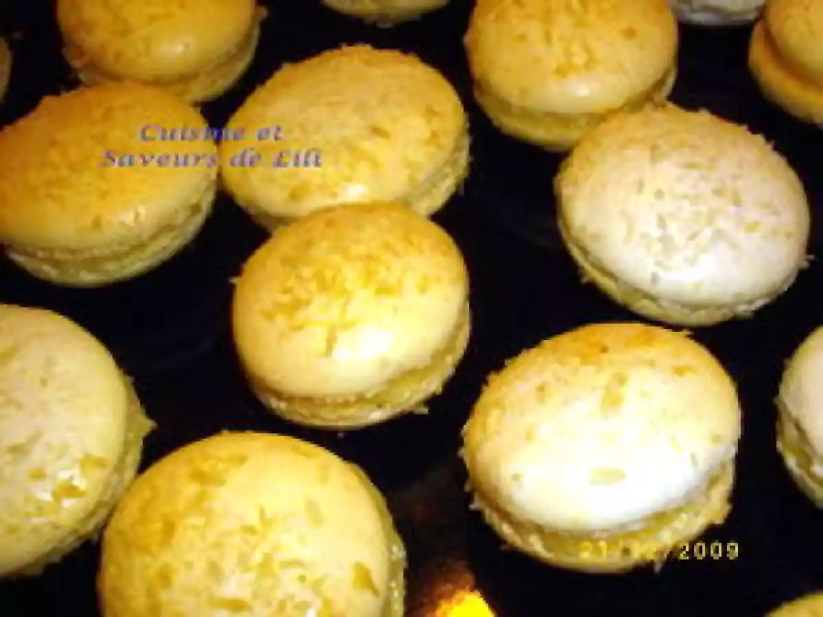 Macarons chocolat blanc et noix de coco - photo 2