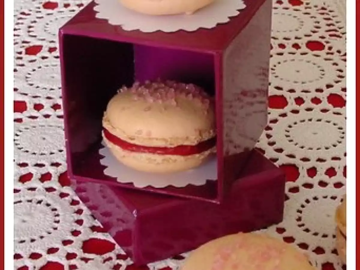 Macarons précieux ganache à la fraise - photo 2