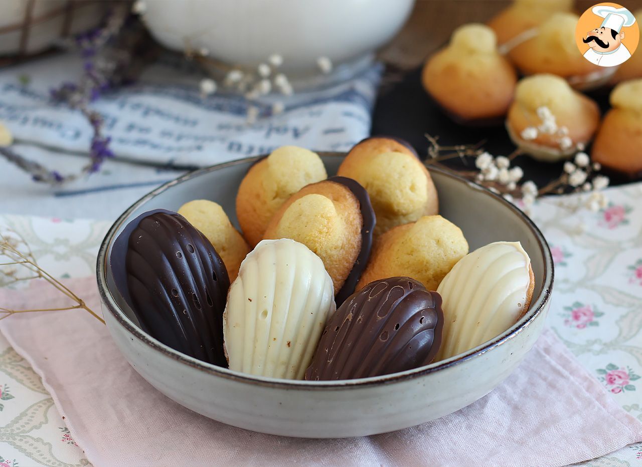 Madeleines moelleuses chocolat · Aux délices du palais