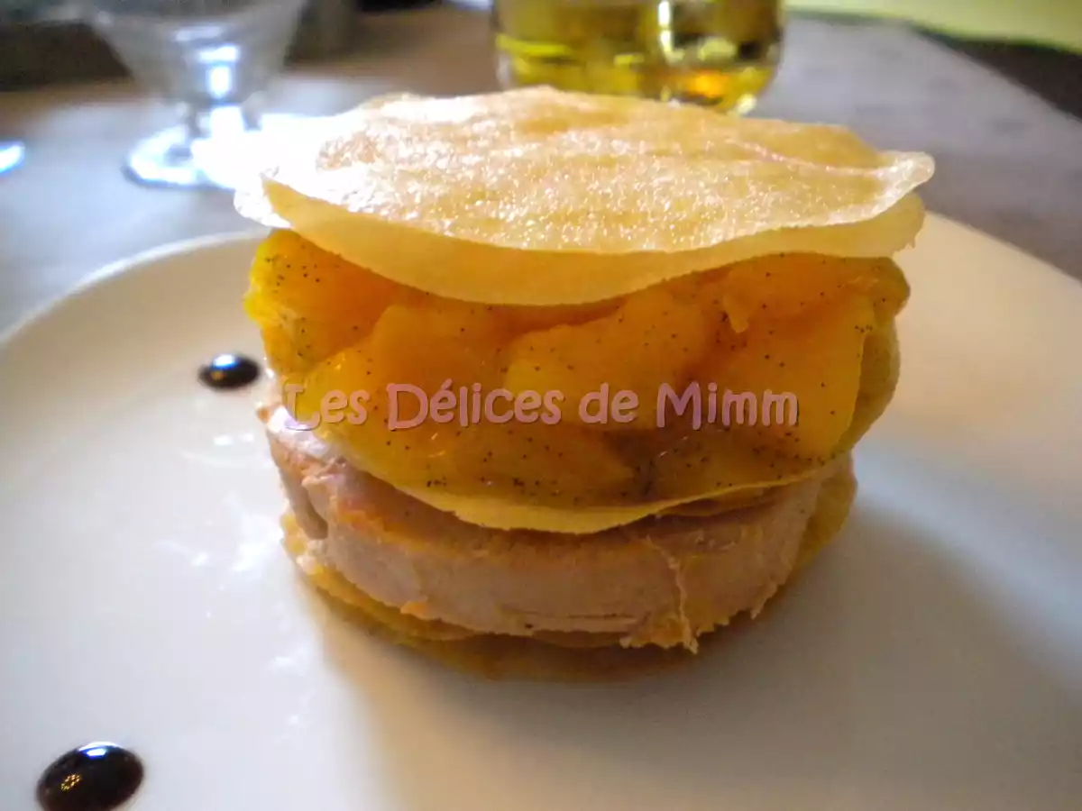 Mille-feuilles de foie gras à la mangue - photo 2