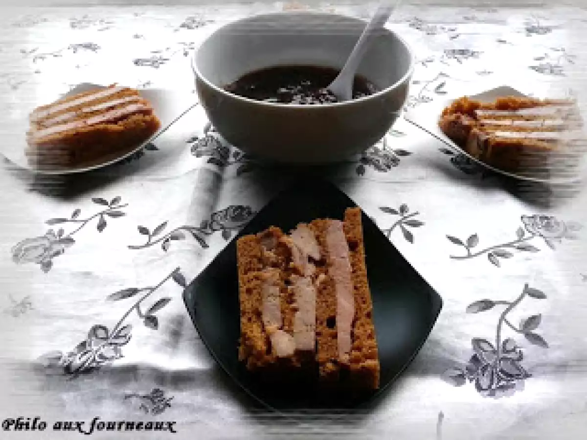Millefeuille de pain d'épices au foie gras - photo 2