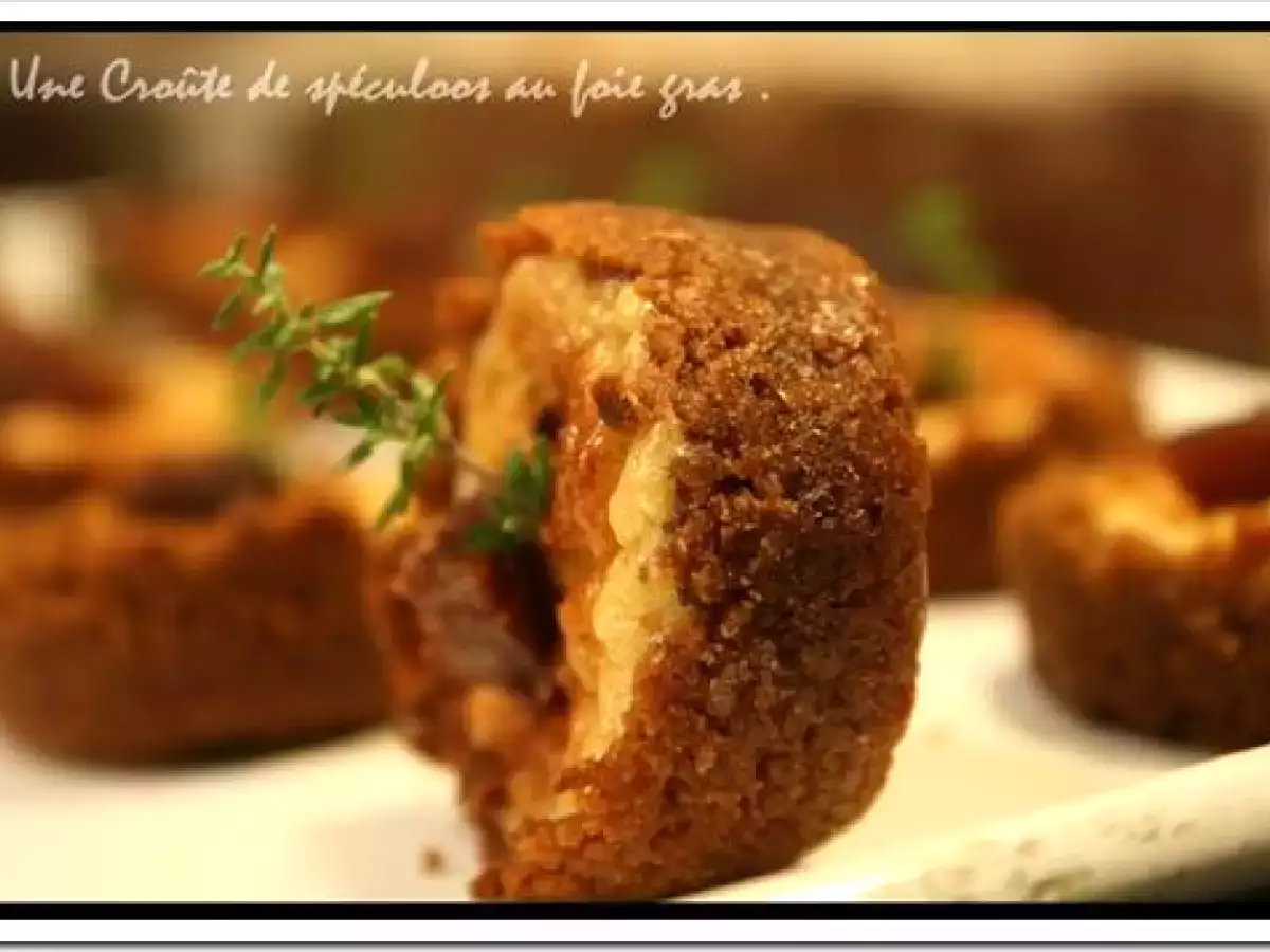 Mini Bouchées soufflées au foie gras en crôute de spéculoos et figue - photo 4