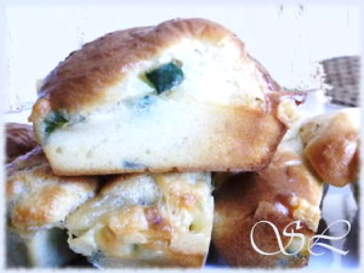 Mini-cakes comté courgettes