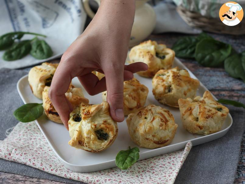 Mini feuilletés aux épinards et chèvre - photo 3