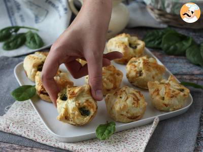 Mini feuilletés aux épinards et chèvre - photo 3