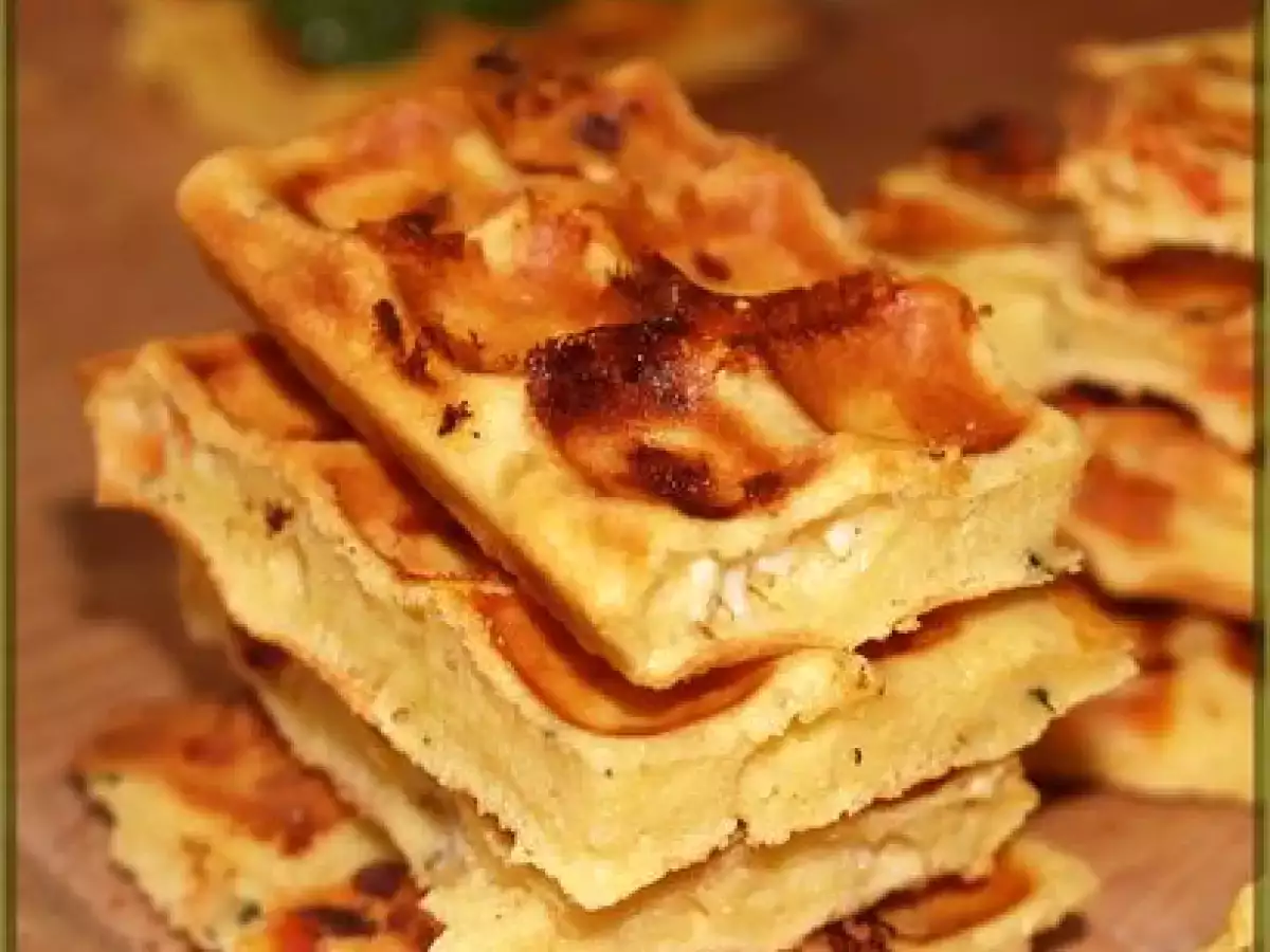 Minis Gaufres Tomate - Féta - Menthe accompagnées de mousse aux Epinards - photo 4
