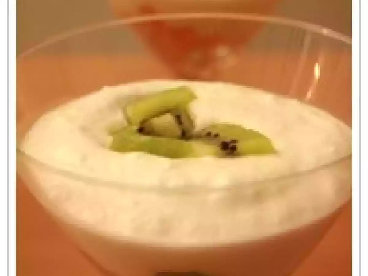Mousse au fromage blanc et aux fruits