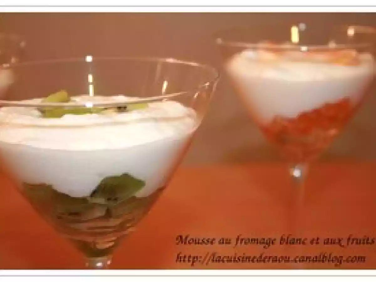 Mousse au fromage blanc et aux fruits - photo 2