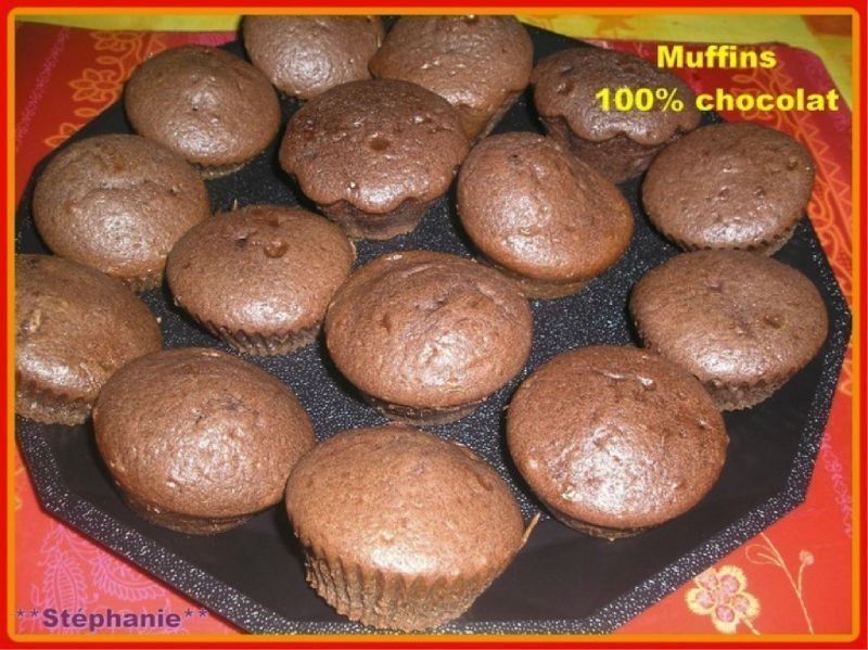 Muffins 100 Chocolat Avec Un Cœur Nutella Recette Ptitchef