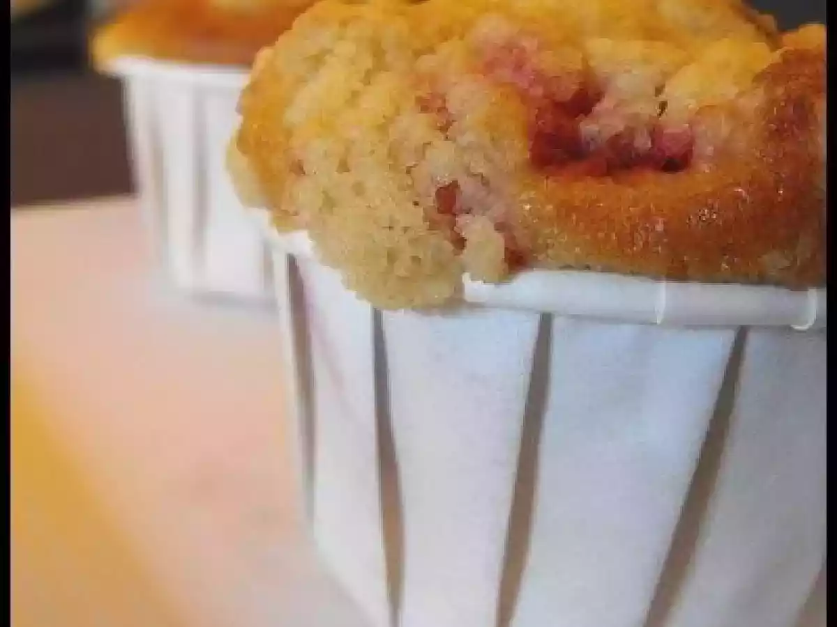 Muffins à la framboise façon streusel