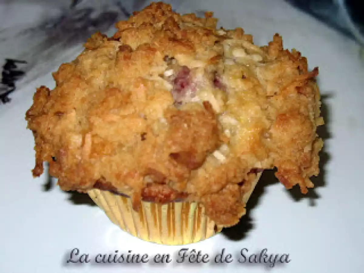 Muffins aux Framboises, banane avec garniture à la Noix de Coco - photo 2