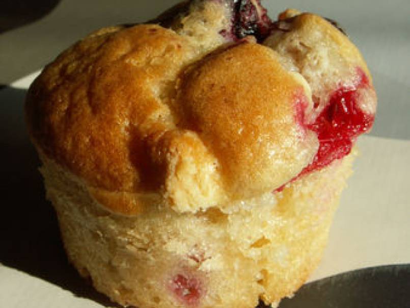 Muffins aux fruits rouges et au chocolat blanc, Recette Ptitchef