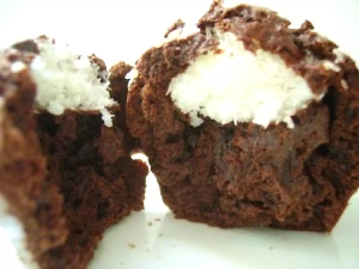 MUFFINS CHOCOLAT AU COEUR DE COCO