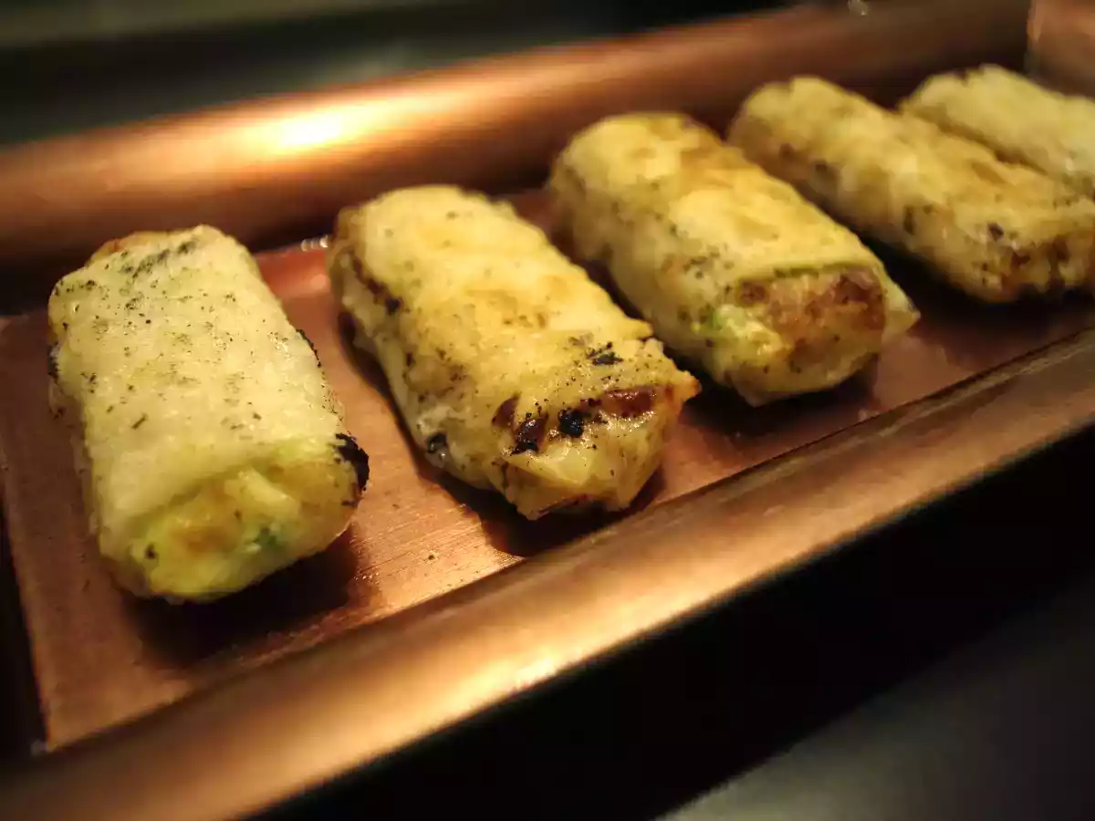 Nems de poulet chèvre et miel