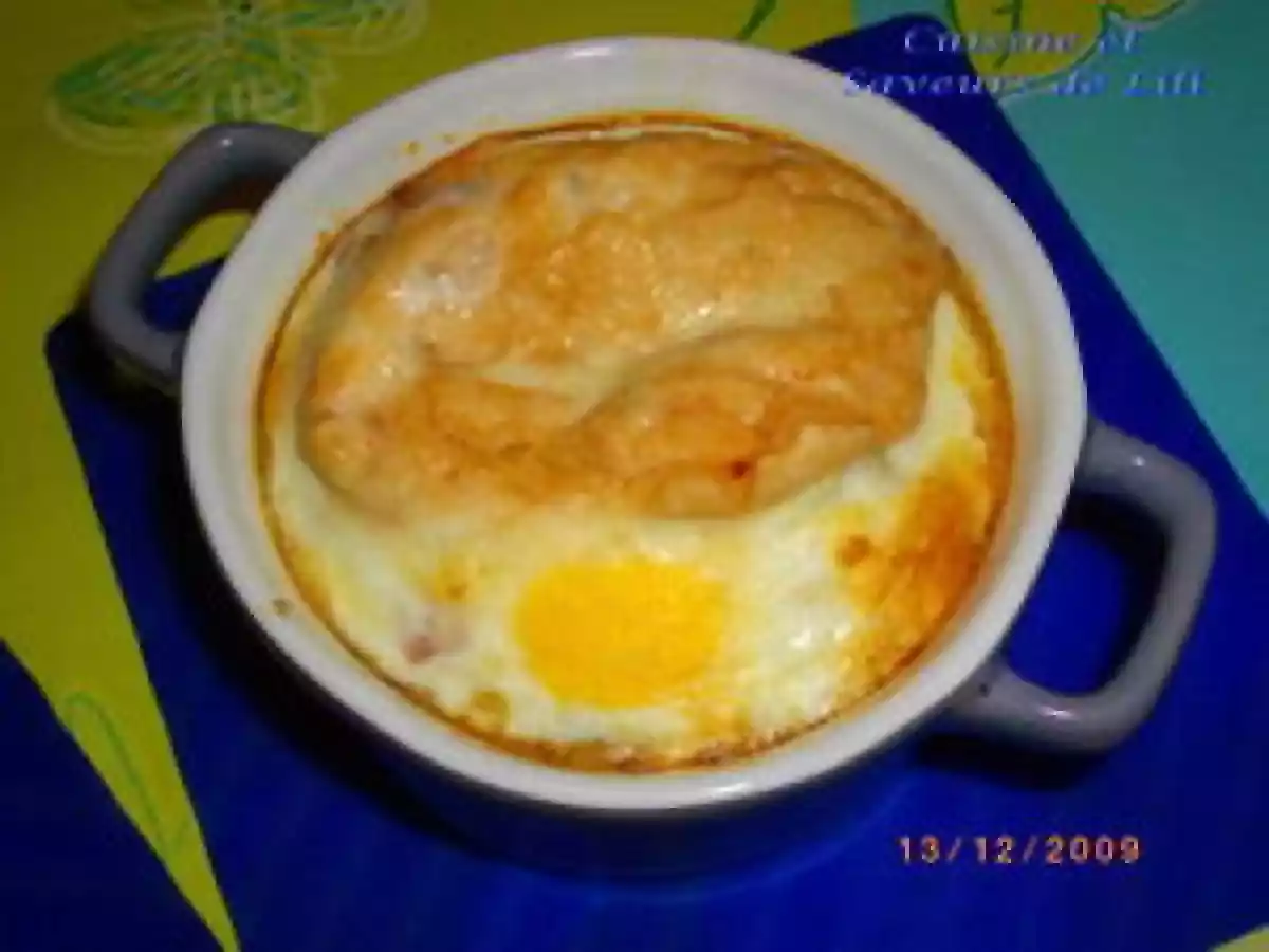 Oeuf cocotte au jambon