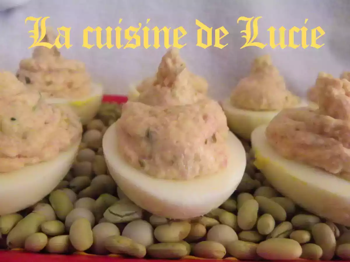 Oeufs farcis aux rillettes de jambon - photo 2