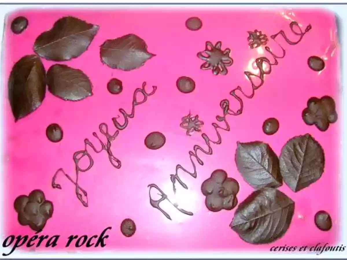 OPERA ROCK A LA FRAMBOISE