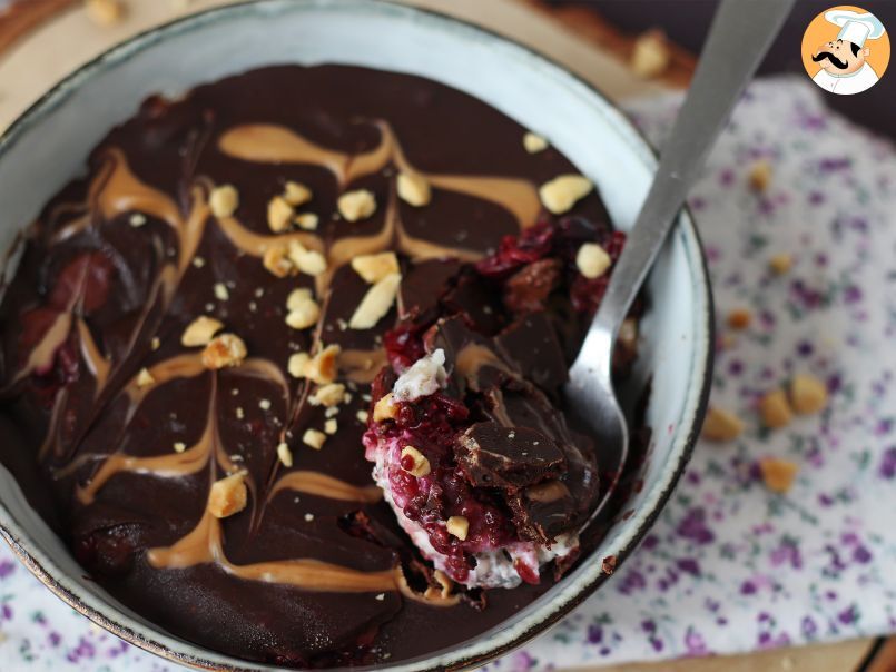 Overnight oat fruits rouges et chocolat, le petit déj sain et rassasiant! - photo 2