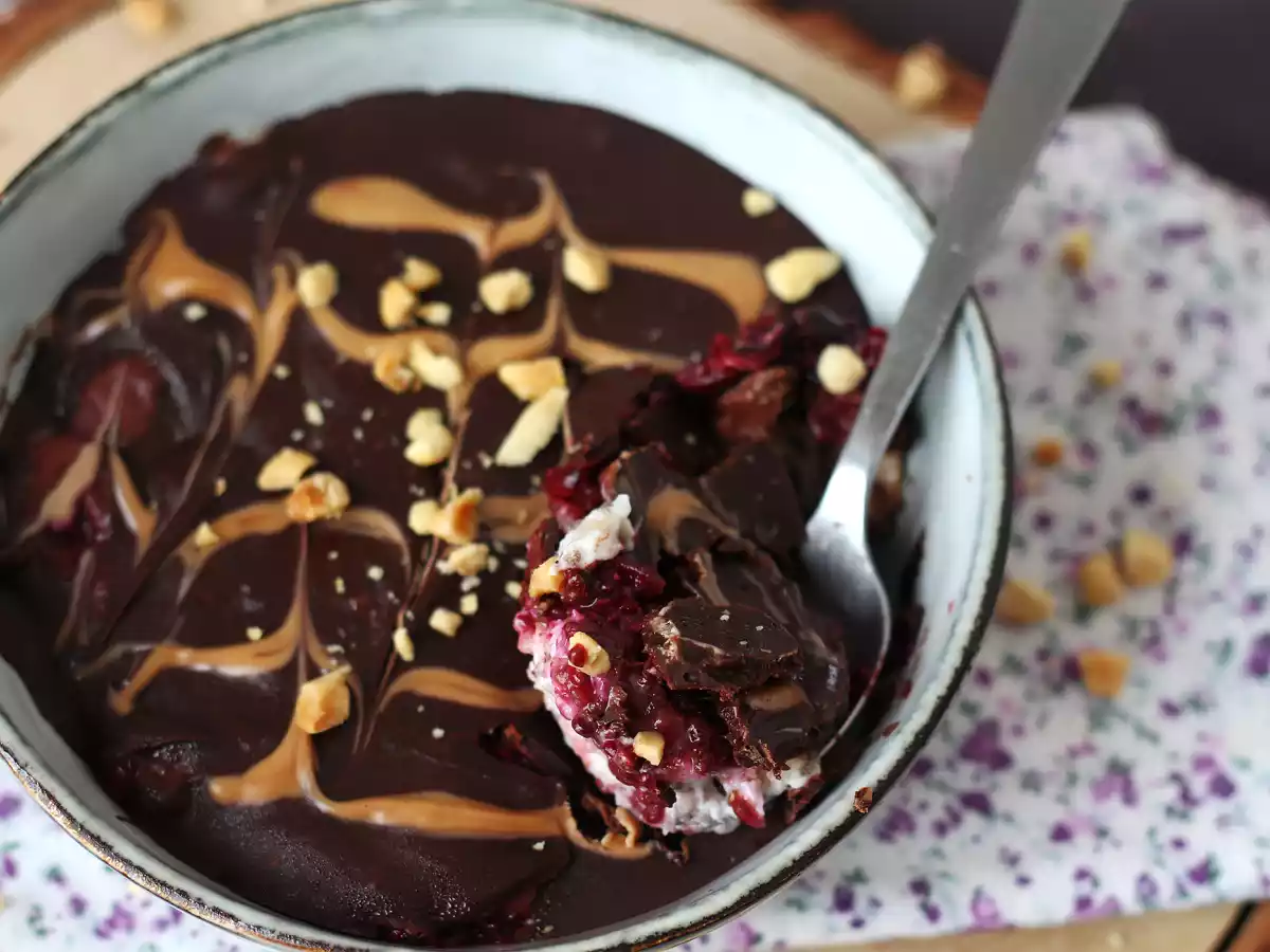 Overnight oats fruits rouges et chocolat, le petit déj sain et rassasiant! - photo 2