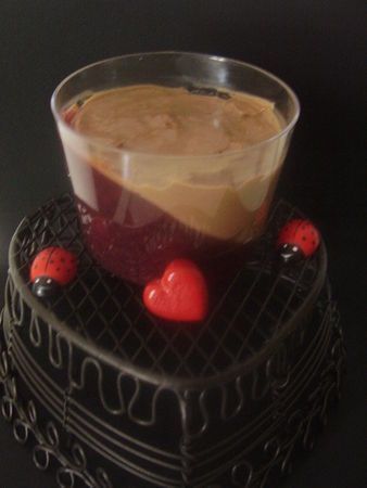 Panna Cotta Au Chocolat Sur Son Coulis De Framboises Recette Ptitchef