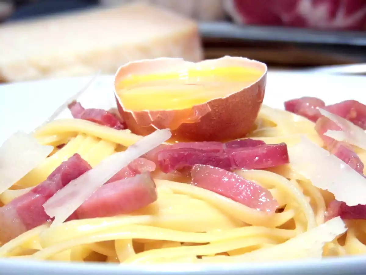 Pâtes à la carbonara (la vraie recette) - photo 2
