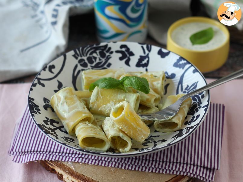 Pâtes à la crème de ricotta et au basilic - photo 2