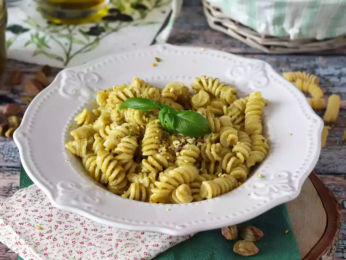 Pâtes au pesto de pistache, une recette délicieuse et facile à préparer
