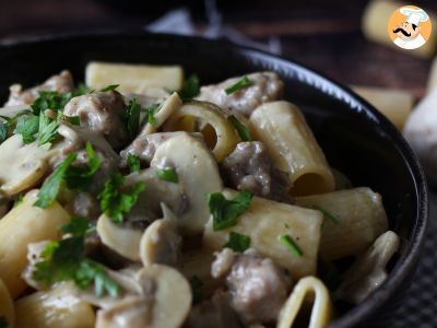 Pâtes crémeuses aux champignons et à la saucisse - photo 5