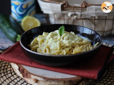 Pâtes crémeuses aux courgettes, citron et yaourt grec - photo 4