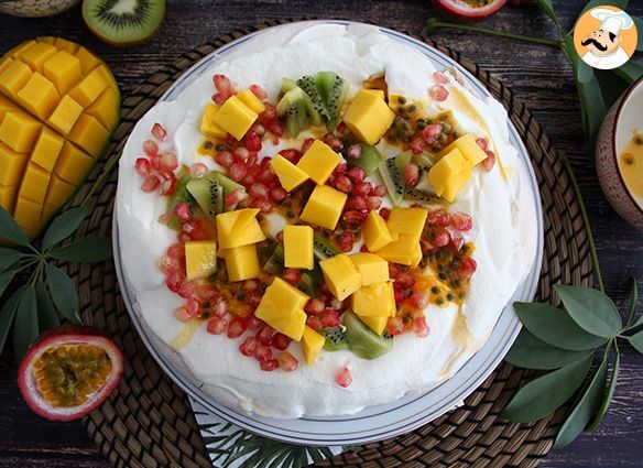 Pavlova Aux Fruits Exotiques Facile - Les Recette De A à Z