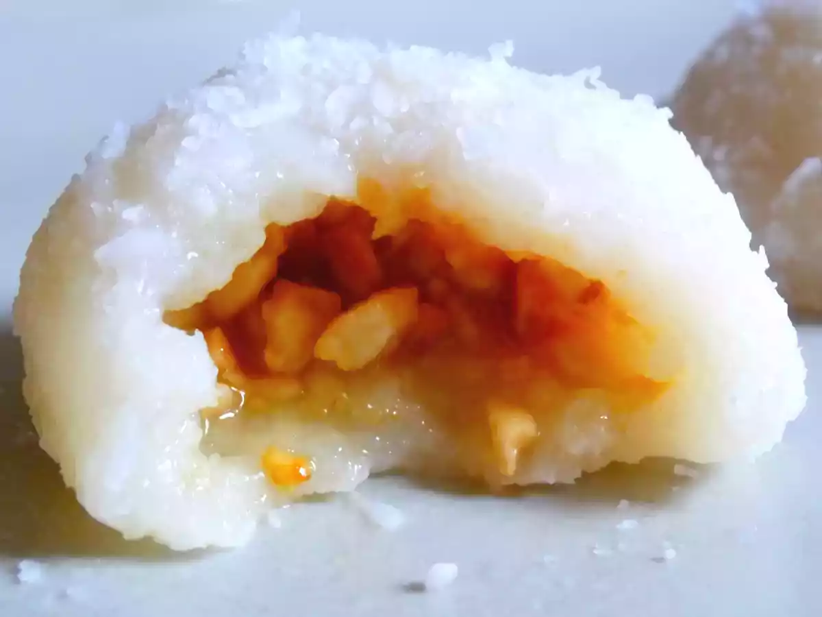 Perle de coco à la cacahuète