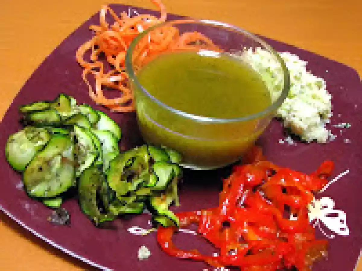 Petite assiette de légumes en folie