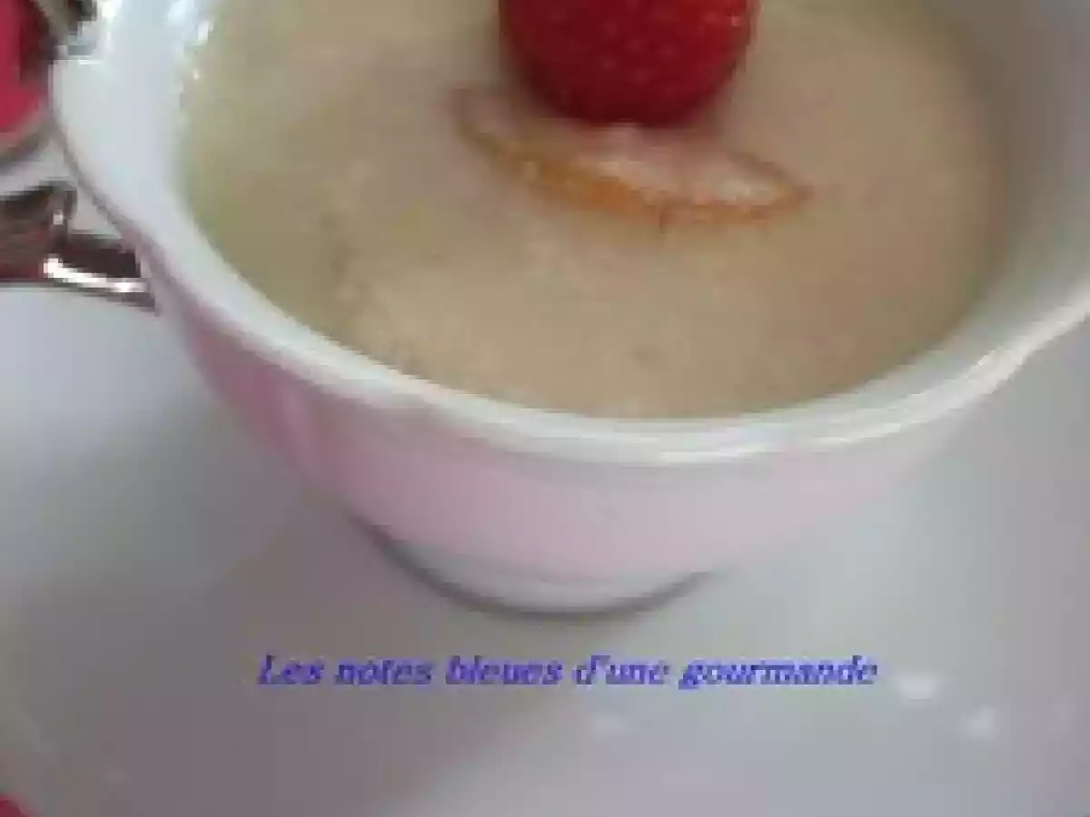Petites crèmes au lait d'amande, tofu soyeux poire et abricot - photo 5