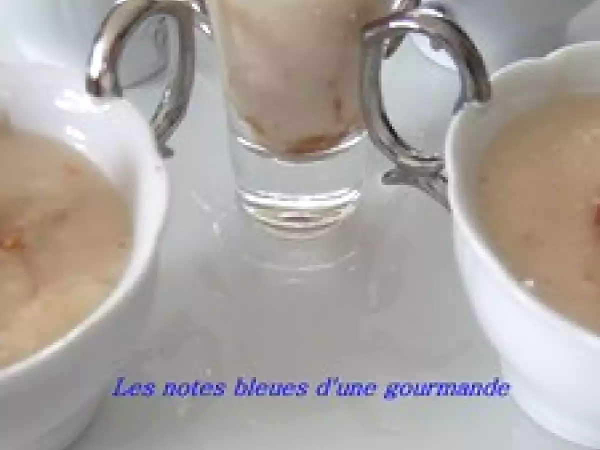 Petites crèmes au lait d'amande, tofu soyeux poire et abricot - photo 7