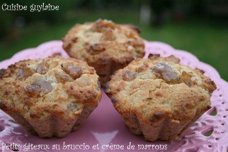 Petits Gateaux A La Farine De Chataigne Au Bruccio Et A La Creme De Marrons Recette Ptitchef