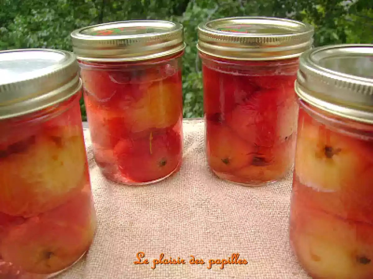 Pommettes dans le sirop