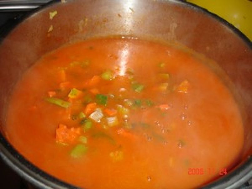 Potage aux tomates et poivrons aux petits légumes - photo 3