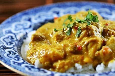 Poulet au curry au lait de coco, recette fitness et musculation