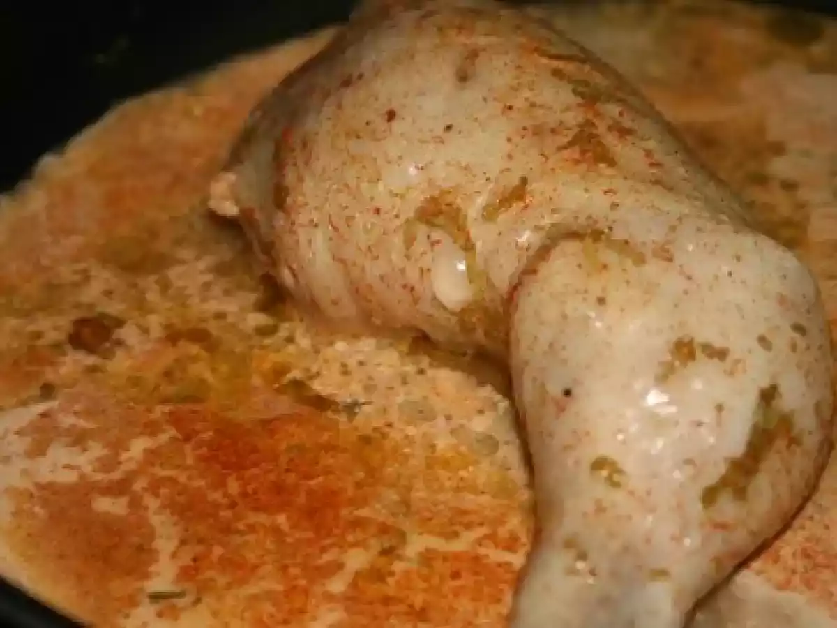 Poulet mariné au lait de coco
