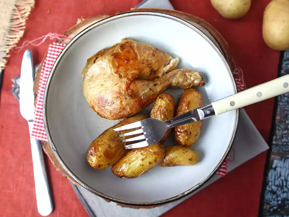 Poulet rôti au Moulinex Multicook&Fry, pour un résultat crousti-moelleux! - photo 2