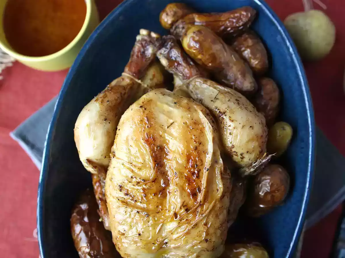 Poulet rôti au Moulinex Multicook&Fry, pour un résultat crousti-moelleux! - photo 3