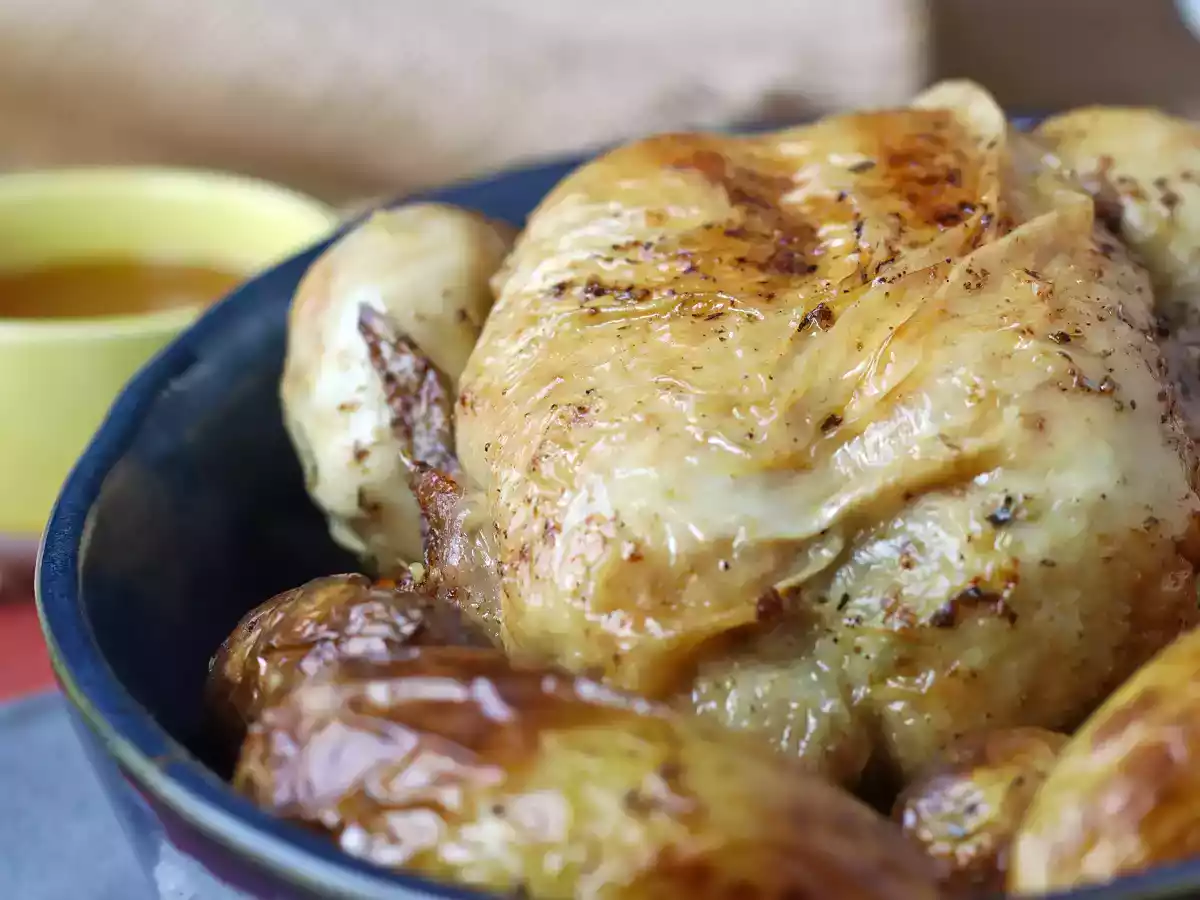 Poulet rôti au Moulinex Multicook&Fry, pour un résultat crousti-moelleux! - photo 4