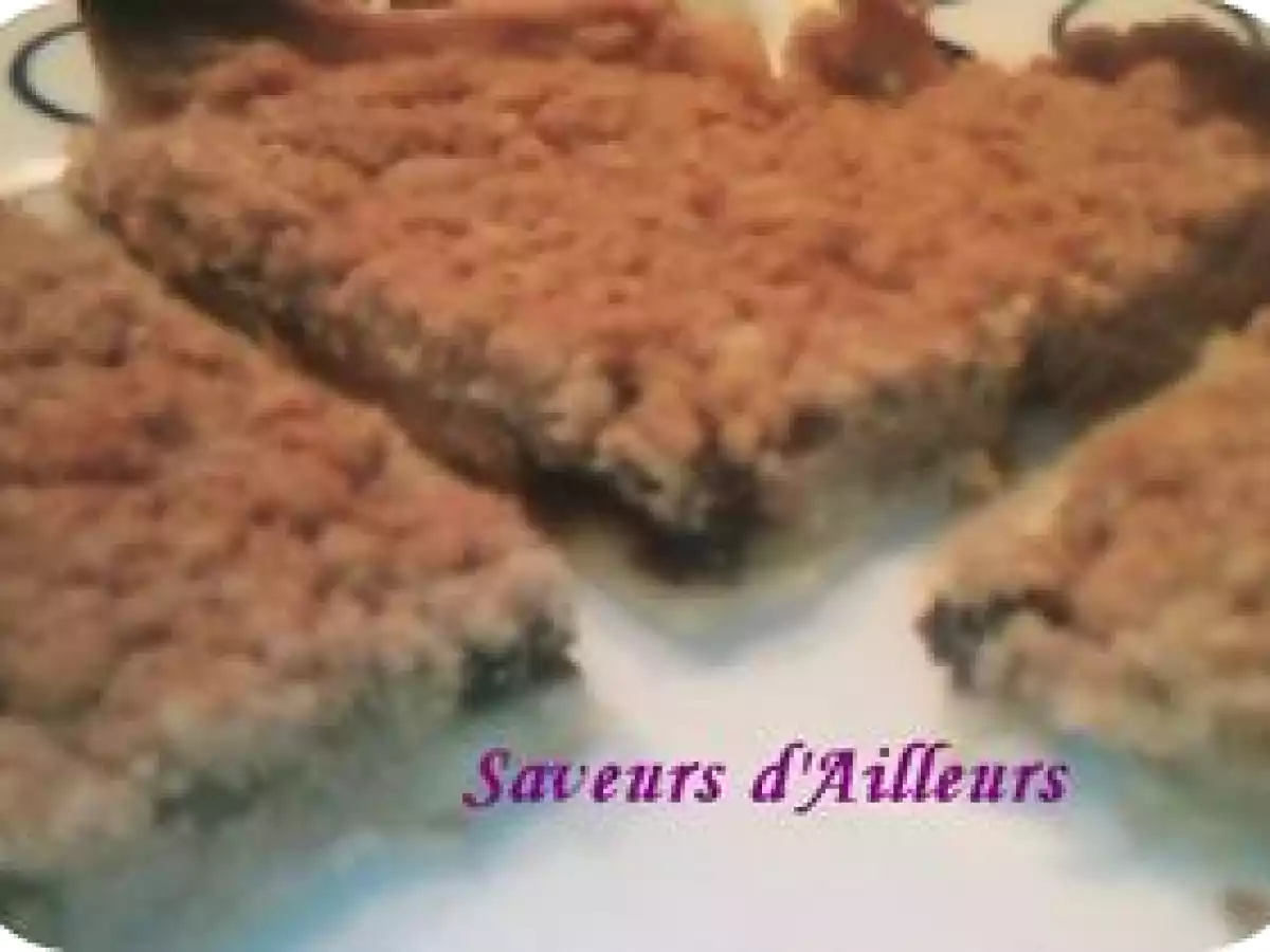 Pour un dessert Rapide, simple et excellent... un délicieu Crumble poire/prunaux
