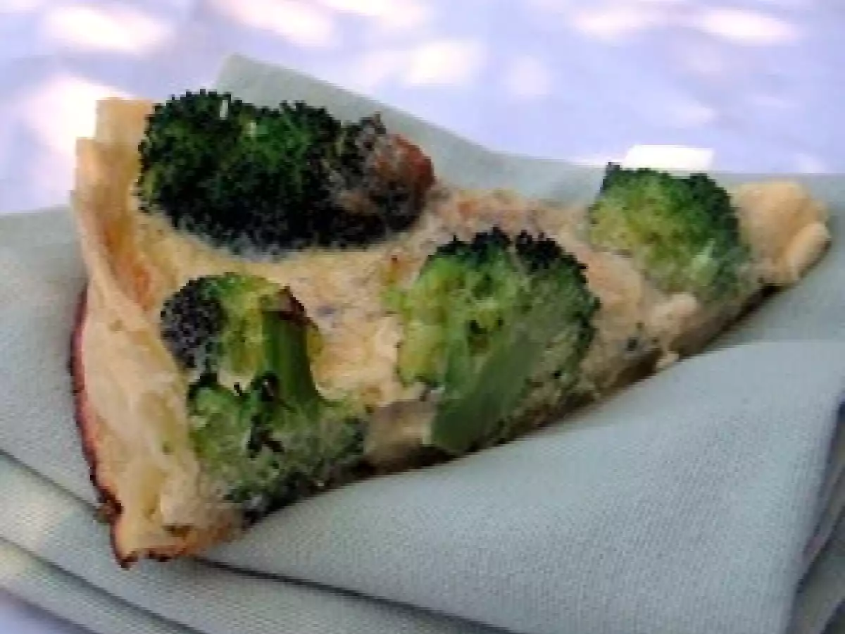 Quand le brocoli et la fourme d'Ambert se retrouvent dans une quiche.... - photo 2